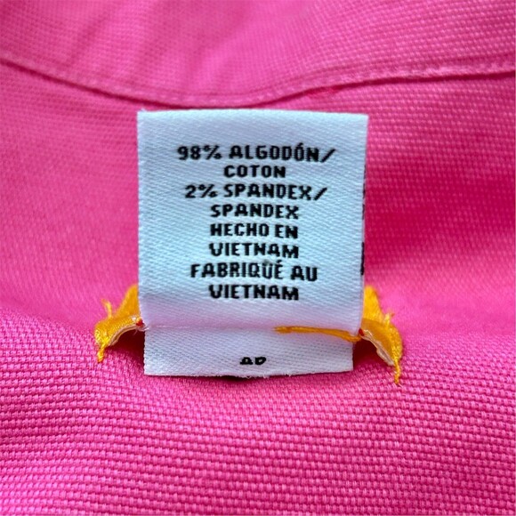 Ruby Rd Jacket Womens Size 16 Pink Zip Front Utility Roll Tab Sleeves - Picture 3 of 9